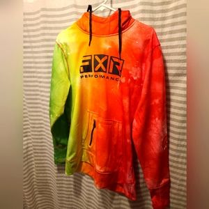 FXR Womens podium tech hoodie, size L, color: sherbet